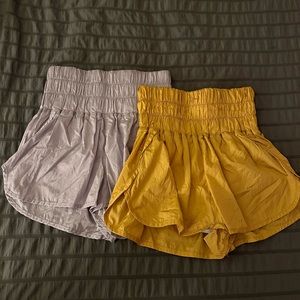 Free People FP Movement The Way Home Yellow Shorts